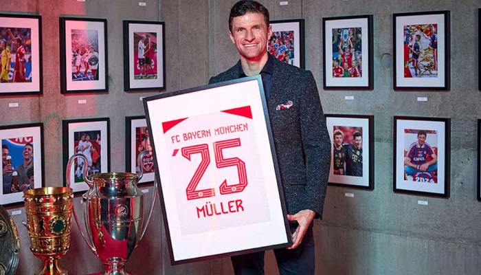 FC Bayern München Thomas Müller, einer der Vertreter des traditionellen Fußballs